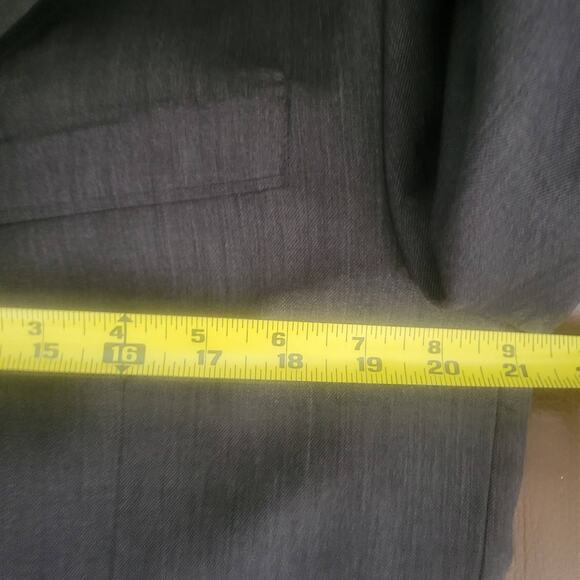 Banana Republic Men Suit Jacket Size 42L Wool Color Black Made in Egypt - Picture 8 of 9